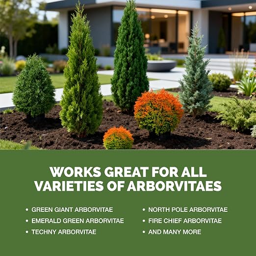 Arborvitae Tree Fertilizer – Liquid Plant Food for Fuller Green Foliage, Faster Growth & Stronger Root Development, 1 Gallon
