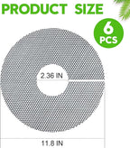 6 Pack Plant Pot Grids - 11.8 Inch Cuttable Soil Cover Protector from Cats, Animals Digging Stopper, Indoor Plant Pot Soil Guard for Outdoor Garden Balcony