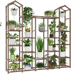 Large Plant Stand Indoor Plant Stands Outdoor Tall Plant Shelf for 18-23 Pots Corner Tiered Plants Stands for Multiple Plants Wood Hanging Plants Holder for Garden Balcony Patio Window Porch