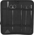 Mandala Crafts Black Stainless Steel Aquascaping Tools Kit – Aquarium Plant Tools with Tweezers, Spatula, and Scissors for Fish Tanks, Hospital Tanks, Goldfish Bowls, Aquariums, and Terrariums