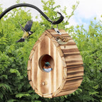 Hummingbird House,Wooden Birdhouse for Outside,Hanging Small Bird Houses,Wild Bird Nesting Box Outdoor Bird House for Bluebird,Finch,Cardinals