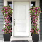 Artificial Bougainvillea Tree -6FT Faux Bougainvillea Tree with Realistic Flowers, Tall Fake Flower Tree for Indoor or Outdoor Decor, Silk Floral Plant for Living Room, Porch, Garden (Purple)