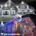 Cool White and Multicolor Color Changing Solar String Lights for Outside, 2 Pack 400LED Solar Fairy Lights Outdoor, Waterproof Copper Wire with 8 Modes Solar Twinkle Lights for Tree Garden Xmas Decor