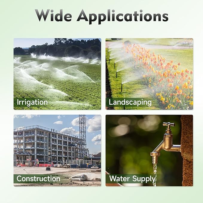 Deep Well Pump DC 24V 370W Deep Well Submersible Solar Water Pump Farm Ranch Irrigation Pumps Kit, Agricultural Irrigation Pump 8.8 GPM Flow, 213ft Lift, 2860 RPM