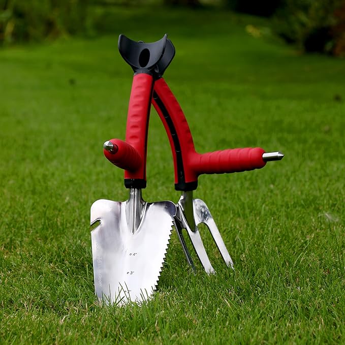 Roamwild Multi-Digger Dual Grip Garden Hand Fork Cultivator & Weeder (Hand Fork/Cultivator)