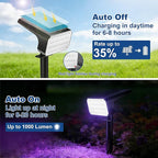 LANSOW Solar Spot Lights Outdoor Color Changing, 8Pack/7 Modes Waterproof Solar Christmas Landscape Spotlights, LED Solar Powered Flood Lights for Yard Garden Pathway Outside Halloween, Auto ON/Off