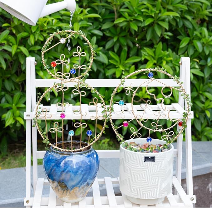 1PCS Hoya Trellis Plant Support Indoor Metal Frame Unique Trellis for Climbing Plants Potted Hoya Pots Small Houseplant Vine Support for Plant Lovers Home Decor