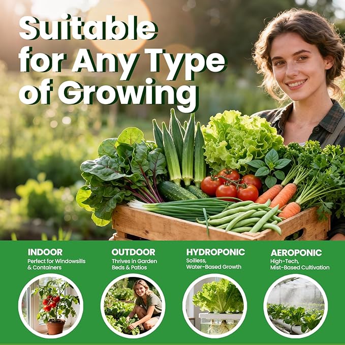 35 in 1 Heirloom Vegetable Seeds for Planting - 21,000+ Seeds Kit for Indoor & Outdoor Garden | 35 Varieties Survival Garden Seeds with Free Plant Markers