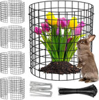 UNIFAMILY 15 Pcs Plant Protectors from Animals, 5 Packs Metal Plant Cage to Keep Animals Out, 16x 12 in Plant Protector from Rabbits, Chicken Wire Cages for Vegetables from Rabbits Squirrels Chickens