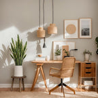 3-Pack Wood Plant Stands Indoor, Single Plant Stand for 6-12 Inch Pots, Mid-Century Modern Plant Stool, Tall Plant Stand for Large Plants Perfect Fit for Living Room, Balcony, Office