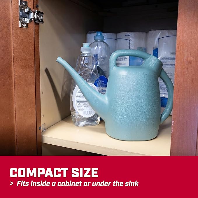 Chapin 48007 Watering Can, Garden, Indoor and Outdoor Plants, Recycled Plastic, Made in USA, 0.5 Gallon, Sky Blue
