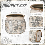 Vintage Planter Large Ceramic Plants Pot Crack Cottage Scroll Vase Flower Vase Pot Indoor Plants Home Kitchen Decor Farmhouse Antique Decorative Gift