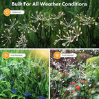 Kwaiffeo Solar Garden Lights Outdoor: Waterproof 2 Modes Twinkling Fireworks Light, Solar Lights for Outside Yard Pathway Garden Decor - Mothers Day Gardening Gifts for Women, Warm White -6Pack