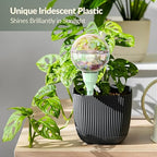 NiHome 4PCS 16OZ Adjustable Flow Control Plant Self-Watering Drippers, Long-Lasting Automatic Watering Globes for Indoor Outdoor Plants, Tulip Shape Design for Small to Medium Pots (2 Pink + 2 Green)