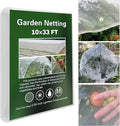 Garden Netting 10x33Ft, Ultra Fine Plant Cover, Insect Netting Barrier Mesh for Plants Vegetables Fruits Flower, Row Covers Raised Bed Protection Net, Birds Animals Screen