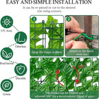 ODTORY Artificial Ivy Fence Privacy Screen,60 x 120 Inch UV-Anti Artificial Fake Ivy Hedge,Light Green Artificial Hedge Backyard Decor for Indoor, Outdoor,Garden,Fence,Balcony and Many Other Scenarios