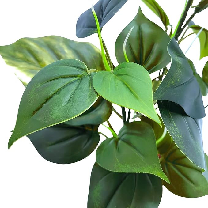 M2cbridge Fish Tank Plastic Soft Grass Artificial Betta Water Plants Decoration Goldfish Hide 12" (Tall Anubias 2pcs)