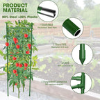 3 Pack Tomato Cage,Tomato Cage for Raised Garden Bed, 48'' Tall Tomato Trellis Triangle or Square Cages for Garden,Pots, Plant Cages & Supports（Green, Extra Bold ）