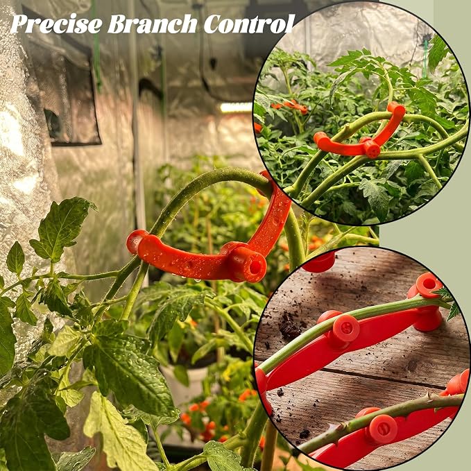Plant Training Clips 10 Pack — Adjustable Low Stress Tree Branch Guide for Stem Bending, Grow Tent, Gardening Accessories