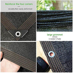 Garden Sun Shade Canopy Gazebo Shade Tarp Shade Net Multifunctional Shade Sail, Durable Outdoor Shade Net Tarp for Garden, Greenhouse, Patios, Privacy Netting,black-5x8m