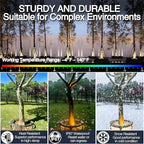 Outdoor Ring Tree Light,DC24V LED Tree Landscape Spotlight 3000K Warm White,IP67 Waterproof,Suitable for Palm Tree Lights 、Yard、Garden、 6Pack (Not Include DC24V Transformer)