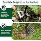 Weed Remover Tool,2-in-1 Portable Hand Weeding Tool with 5 Teeth,Portable Garden Weeder Tool,2026 New Gardening Weeding Tools,for Garden Hand Tools for Garden, Backyard, Farm & Vegetable Planting