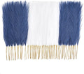 50PCS Pampas Grass Decor, 17" Pampas Grass, Fluffy Small Pampas Grass for Vase Filler Home Wedding Wall Table Party Decoration（Blue&White）