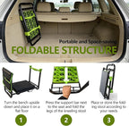 Garden Kneeler and Seat, Heavy Duty Garden Stool with 11" Wide Detachable Kneeling Pad, Foldable Garden Bench Chair with Gardening Tool Pouch and Bag, Gardening Gifts for Women, Seniors