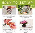Blumat Classic Self-Watering Stakes - Prevents Overwatering and Underwatering for Healthy Growth While You are Away - Ideal for Indoor Plant Watering, 9 Pack, wo Adapter