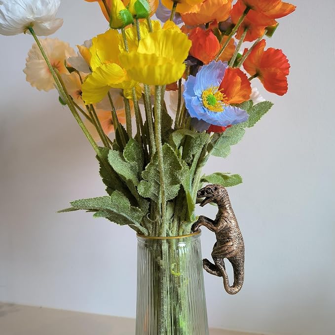 Tortoise Figure for Plant Pot Hanger, Dinosaur & Tortoise Pot Hanger- Cute Animal Shaped Pots, Plant Buddy Decorations for Outdoor Planters (Tortoise and Dinosaur)