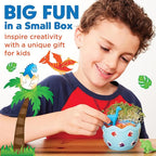Creativity for Kids Mini Garden Dinosaur: Terrarium Kit for Kids - Dinosaur Crafts for Boys, Dinosaur Toy and Science Kit for Kids, Easter Basket Stuffers (Ages 6+)
