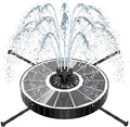 Yzert Solar Fountain, 3-Level Adjustable Water Height, 3.5W Glass Powerful Outdoor Fountain Pump with Rotating Rods & 7 Nozzles for Bird Bath, Garden, Pond, Patio, Flower Pot (2026 Model,White)