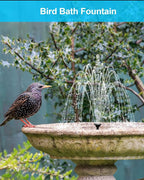 Biling Solar Fountain for Bird Bath, Solar Panel Kit Outdoor Solar Water Pump with 4ft Tubing for Hummingbird Bath, Small Pond and Fish Tank