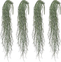dallisten 4 Pcs Fake Hanging Plants, 36" Artificial Hanging Grass Plants Greenery Vines UV Resistant Faux Trailing Plants for Indoor Outdoor Wall Shelf Porch Boho Home Patio Decor(Green)