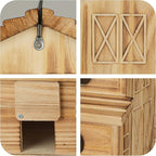 Bird House Bird Houses for Outside, 6 Hole Outdoor Bird House, Room for 6 Bird Families, Hanging Weatherproof Birdhouse