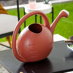 2 Gallon Plant Watering Can - Large Plastic Garden Water Pot with Dual Spray Options for Indoor Outdoor Plants Flower, Clay