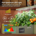 SUNCOZE Hydroponics Growing System Kit with 24W Dimmable Grow Light, 12 Pods Indoor Herb Garden with Timer & Local Time Setting, Adjustable Height, Smart Countertop Garden for Home & Kitchen, Green