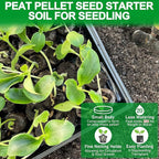 Legigo 50 Pcs 30mm Seed Starter Peat Pellets Pods for Seedlings- Compressed Seed Starting Pellets Seed Starter Pods Plugs Soil Peat Pods for Starting Seeds, Garden Planting Herb Flower Vegetables