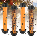 4 Pack Fly Trap Stick, Sticky Fly Traps Indoor/Outdoor, Flies Catcher Paper Tape Strips for Home, Catches All Bugs and Gnats, Mosquito, Flying Insect Killer