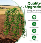 Cucumber Trellis - 62.4"*50" Cucumber Trellis for Raised Bed with Plastic-Coated Steel Pipe, U-Shape Garden Trellis for Climbing Plants, Garden Trellis for Cucumbers, Beans(Green)