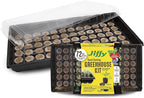 Jiffy Plant Germination Tray Kit - High Germination Rate, Bonus SUPERthrive - 72 Cell, 4 Pack - Plastic
