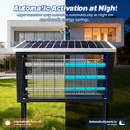 Super Large Solar Bug Zapper Outdoor for 8000 sq.ft, Portable Solar Bug Zapper with High Powered, Rechargeable Electric Bug Zapper for Patio Garden Backyard RV Camping Farm and Large Spaces
