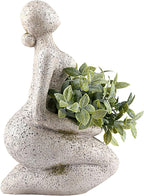 Large Planters for Outdoor Indoor Plants Head Face Planter Pot Unique Succulent Planters Flower Vase with Drainage Hole New Life
