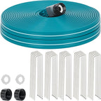 LINEX Sprinkler Soaker Hose 75 ft for Garden Lawn Watering Hose with Stakes