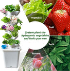 25 Plants Hydroponic Tower, Hydroponics Growing System Tower, Hydroponics Tower with Timer Automatic Watering, Vertical Hydroponic Tower, Planter Germination Kit for Herbs Vegetables Fruits