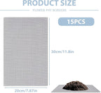 15 Pcs Flower Pot Hole Mesh Pad 11.8x7.8 Inch Bosai Plant Mesh Drainage Screen Prevent Soil Loss Bottom Grid Mat Gardening Essentials