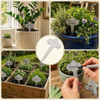 30 Pack Metal Plant Labels 6-1/2" x 3-1/2" Stainless Steel Outdoor Reusable Nursery Plant Name Tags Waterproof Garden Seed Labels Makers for Flowers Vegetable Pots Seedlings Herbs