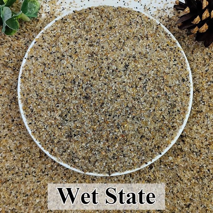 YISZM 5lbs Aquarium Gravel, 1/16"(0.6-1.2mm) Natural River Rocks Succulent Cactus Pea Gravel for Plants, Fish Tank, Decorative Pebbles for Gardening, Flower Pots, Vase Fillers, Landscaping