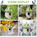 Yinns Bird House for Outside, Birdhouses for Outdoors Nesting, Decorative Resin Bird Houses for Yard Garden Decor, Water Proof