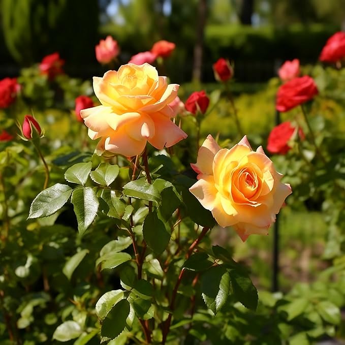 Rare Rose Seeds for Planting, 100+ Perennial Rose Seeds, Non-GMO Heirloom Beautiful Flower for Small Garden Border, Home Outdoor